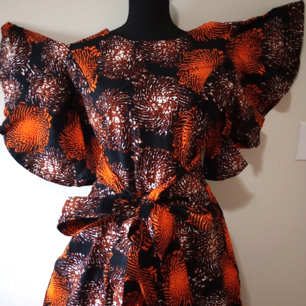 Beautiful New Handmade African Ankara Jumpsuit Small